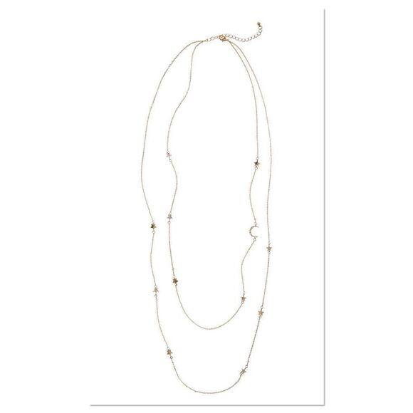 BP. Stars & Moon Layered Necklace (G1) - Picture 1 of 8
